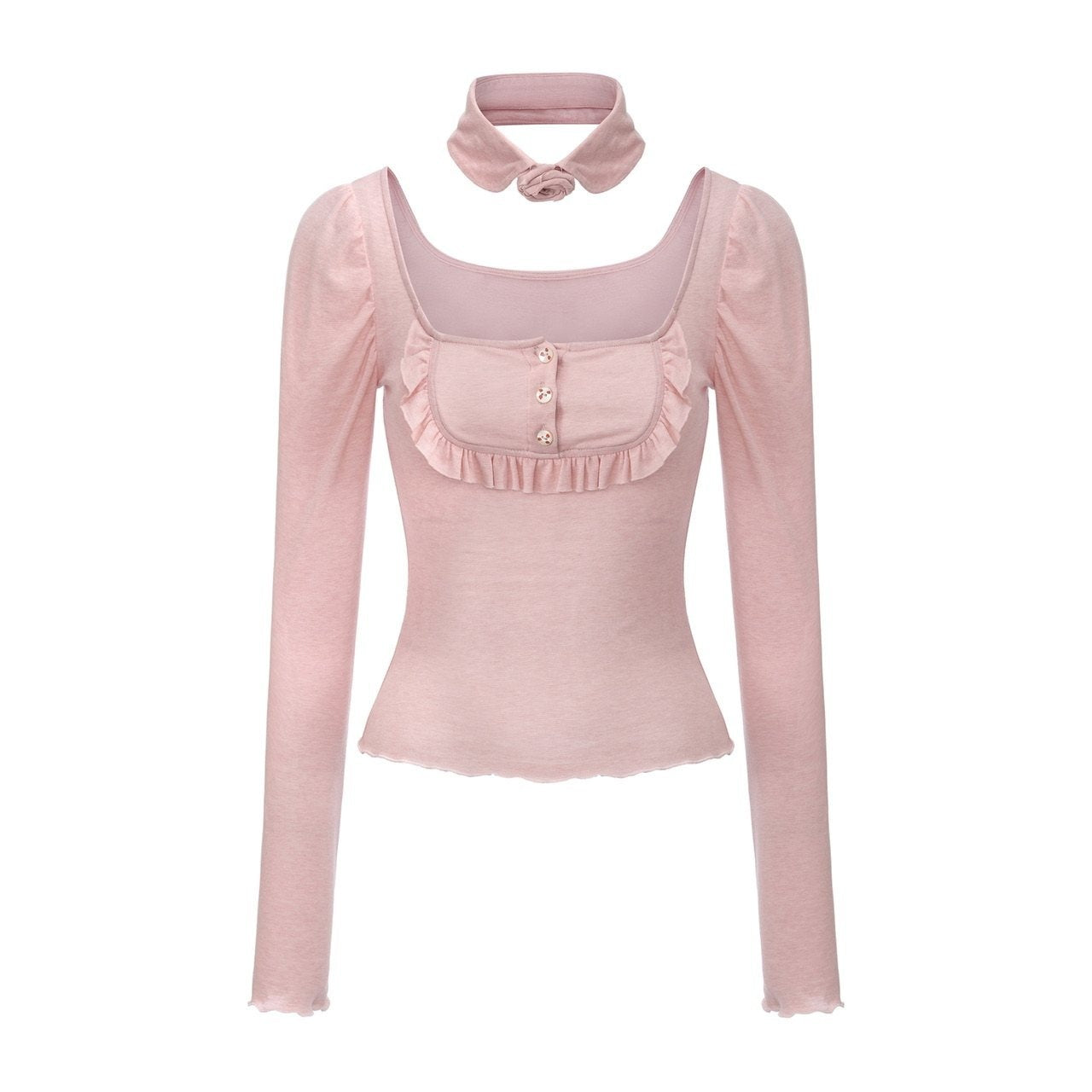 FinderMond_FM_Gray_Pink_Doll_Rose_Collar_Women&