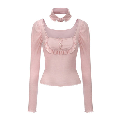 FinderMond_FM_Gray_Pink_Doll_Rose_Collar_Women&