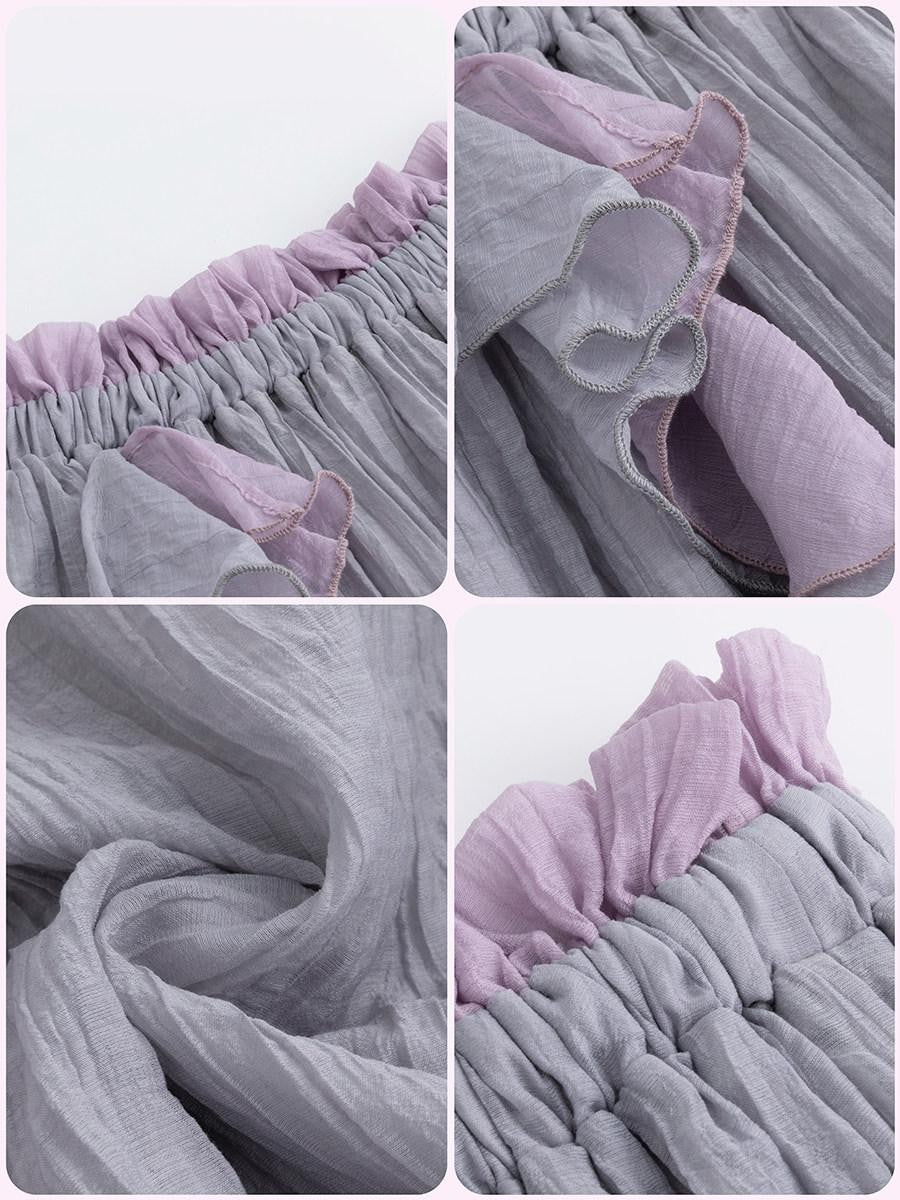 FinderMond FM Grey Purple Mermaid Lace Hook Women&