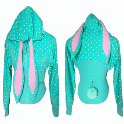 FinderMond_FM_Mint_Green_Star_Print_Cinched_Waist_Cotton_Women&