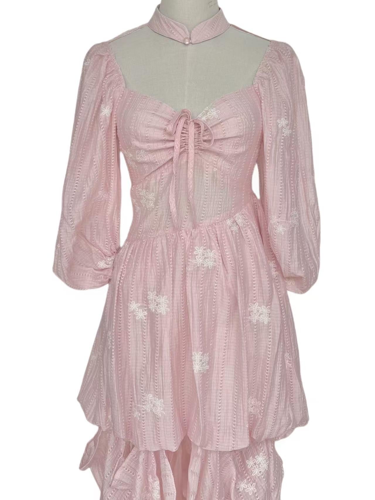 FinderMond FM Pink Detachable Train Multiway Heavy Embellished Women&