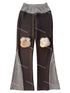 FinderMond_FM_Plaid_Color_Block_Faux_Fur_Pocket_Slimming_Flared_Women&