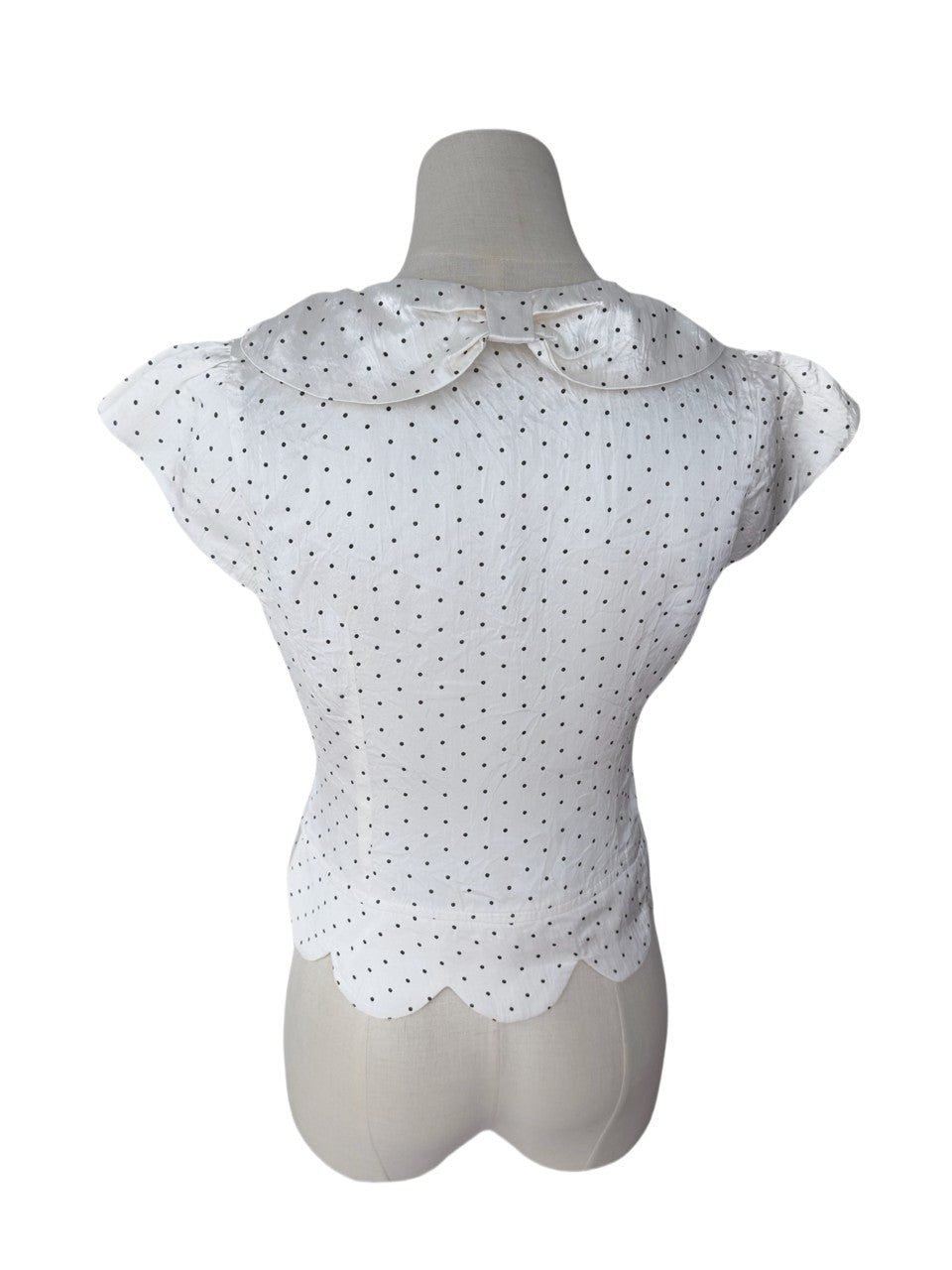 FinderMond FM Polka Dot Petal Bow Elegant Women&