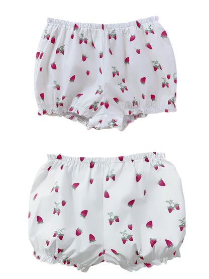 FinderMond FM Retro Strawberry Print Bow Doll Collar Women&