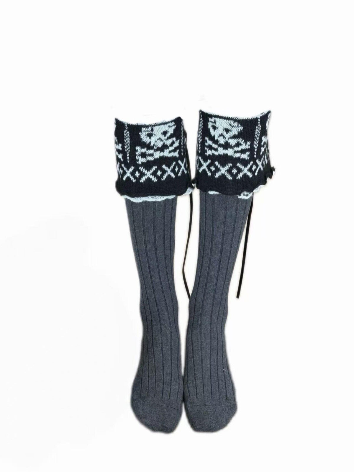 FinderMond FM Skull Print Thick Warm Harajuku Women&