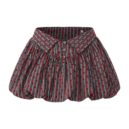 FinderMond_FM_Striped_Flocked_Floral_Ruched_Women&