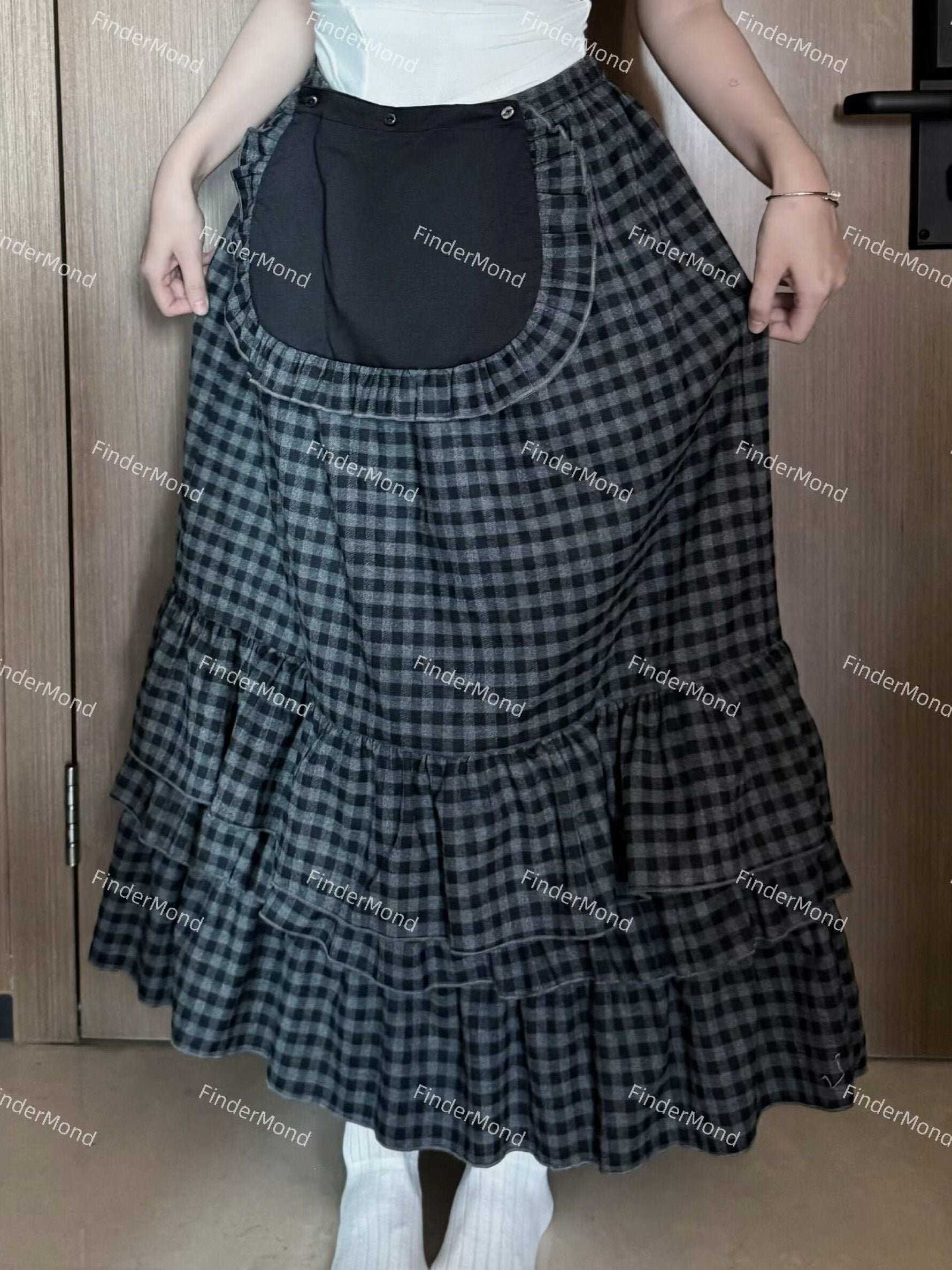 FinderMond_FM_Tiered_Cake_Puff_Apron_Multiway_Flower_Two_Tone_Women&
