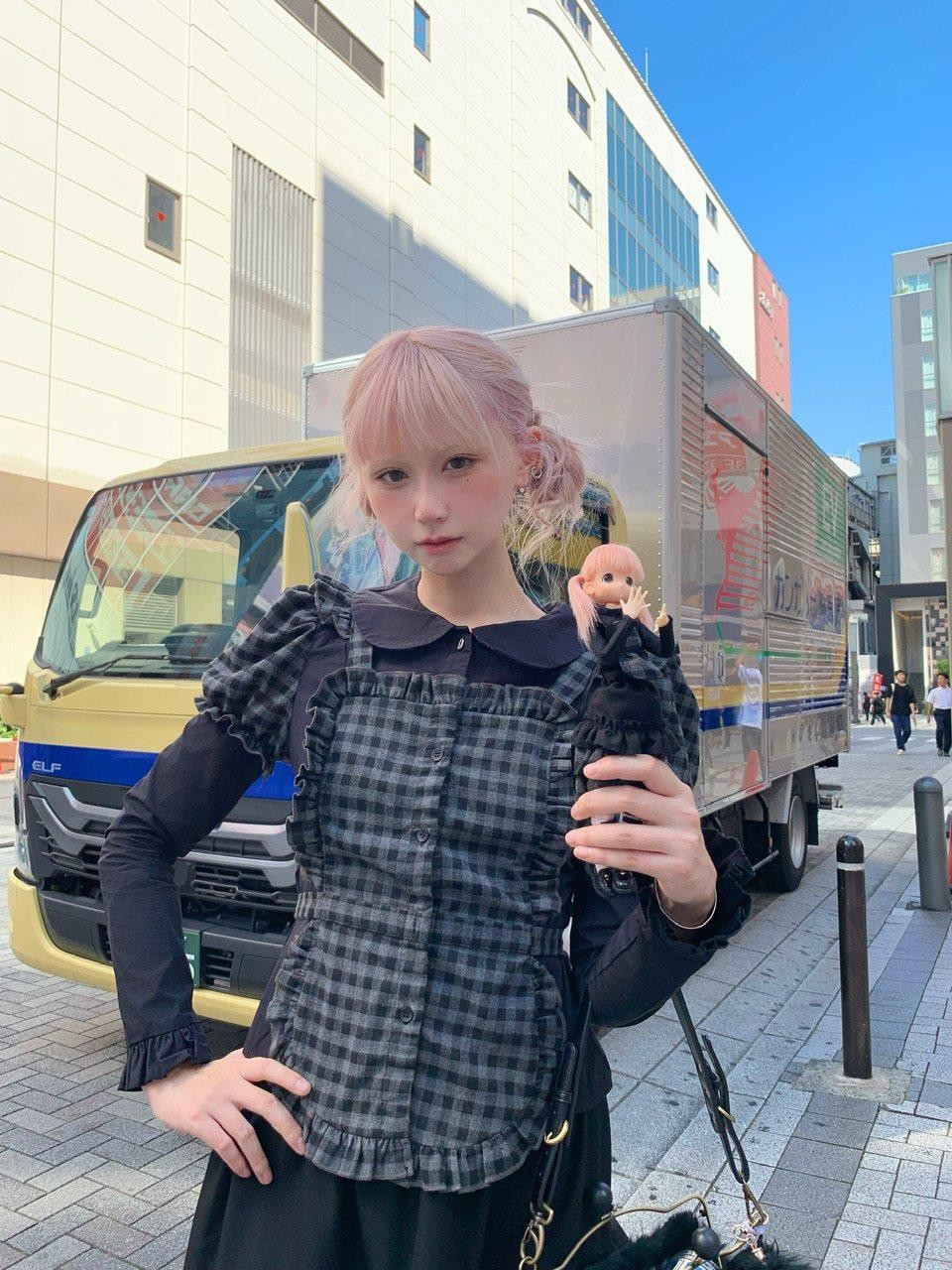 FinderMond FM Tiered Cake Puff Apron Multiway Flower Two Tone Women&