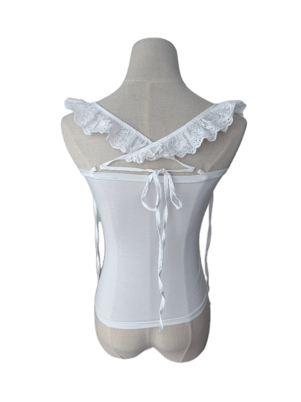 FinderMond FM Winged Cross Angel Print Cap Flutter Sleeve Strap Women&