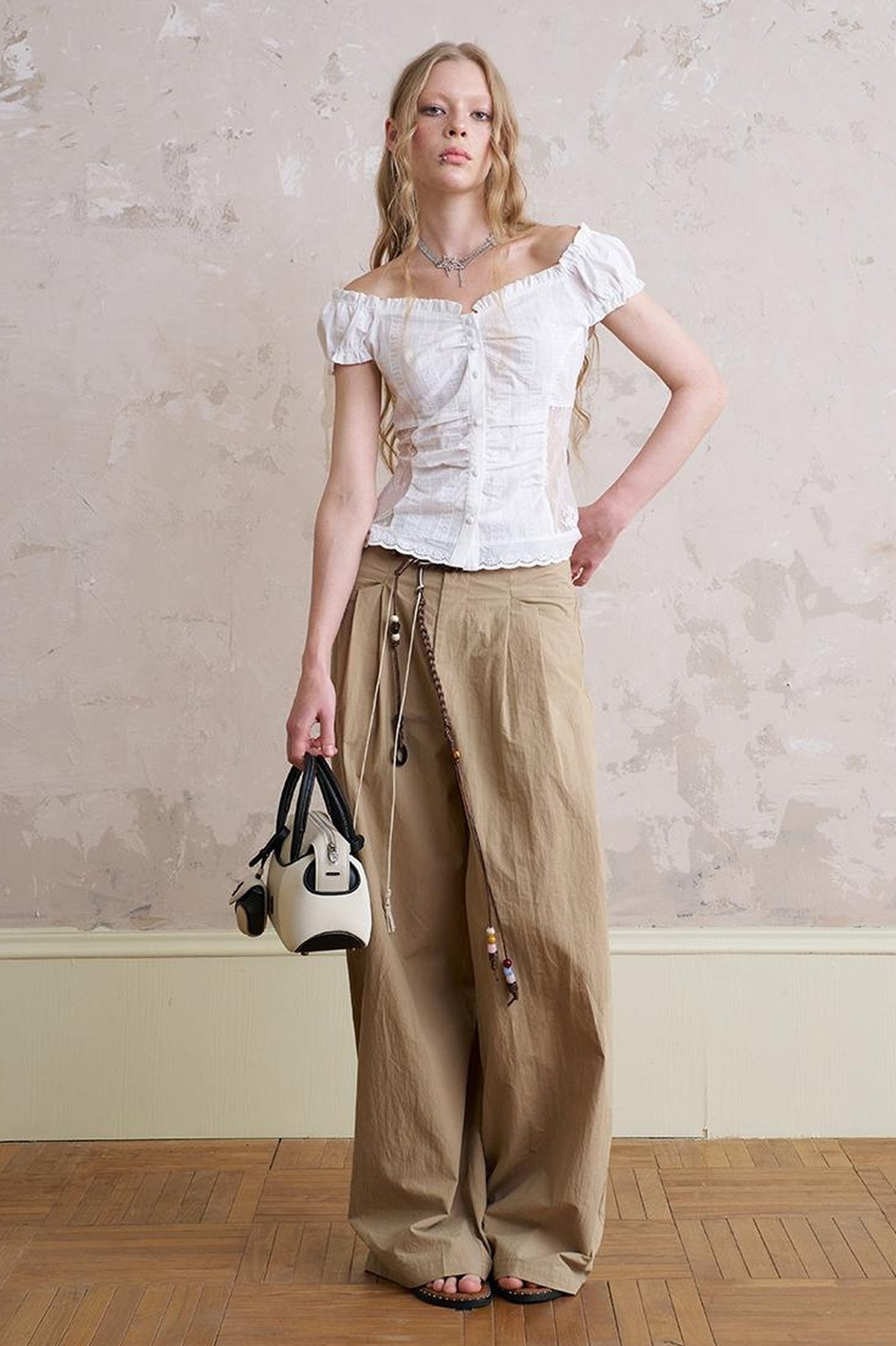 Floral Cutout Crop Top With Drawstring Waist Matching Shorts Pants Set