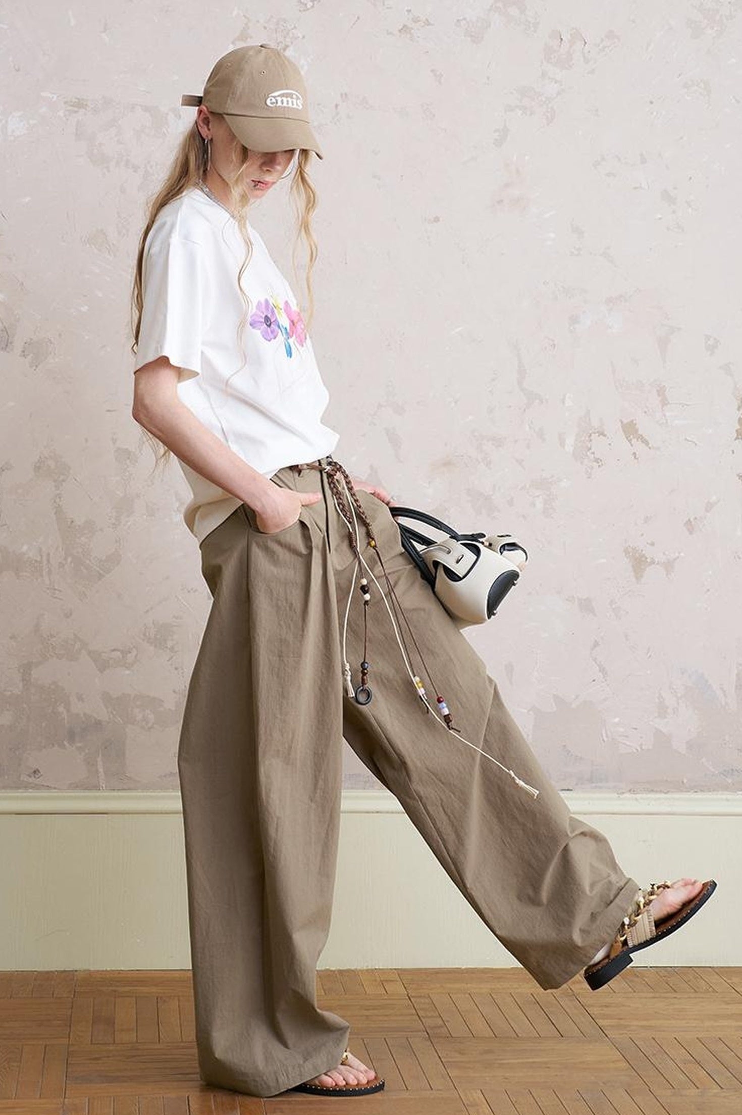 Floral Cutout Crop Top With Drawstring Waist Matching Shorts Pants Set