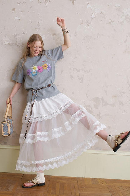 Floral Cutout Crop Top With Drawstring Waist Matching Shorts Pants Set