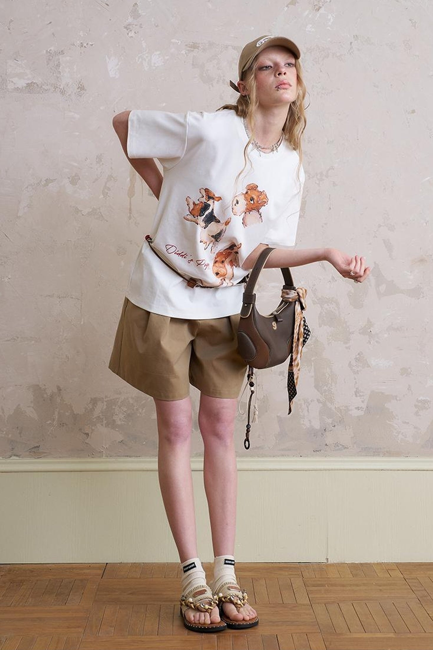 Floral Cutout Crop Top With Drawstring Waist Matching Shorts Pants Set