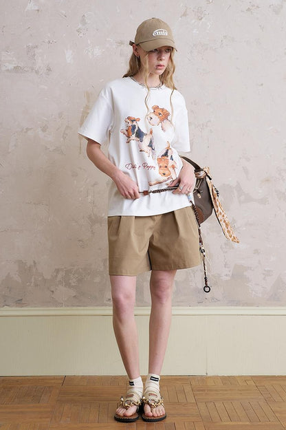 Floral Cutout Crop Top With Drawstring Waist Matching Shorts Pants Set