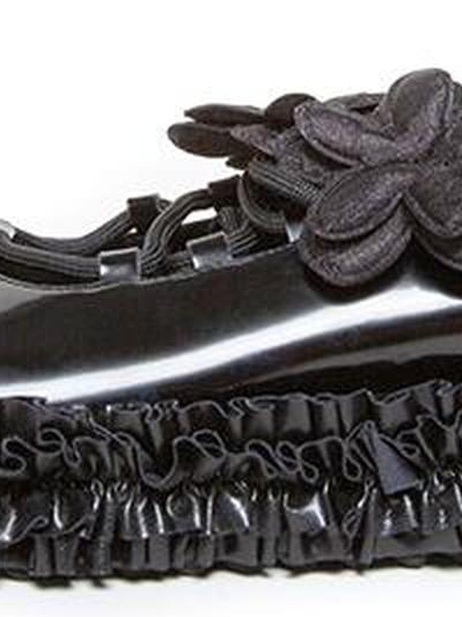 DIDDI MODA Floral Lace Up Mary Jane Shoes