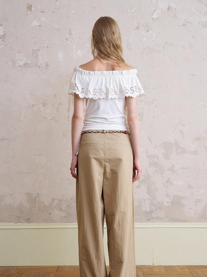 DIDDI MODA Floral Mist Knit Set Sheer Top Tee Shorts