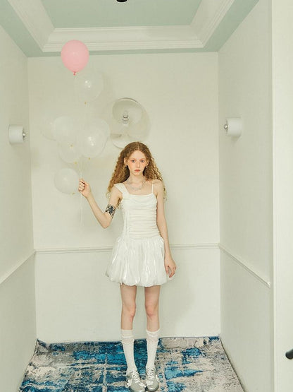 DIDDI MODA Floral Rose Strapless A Line Mini Dress