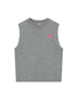 Achihara Grey Knit Vest & Cardigan Set