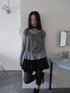 ang project Vintage Lace Up Layered Two Piece Set