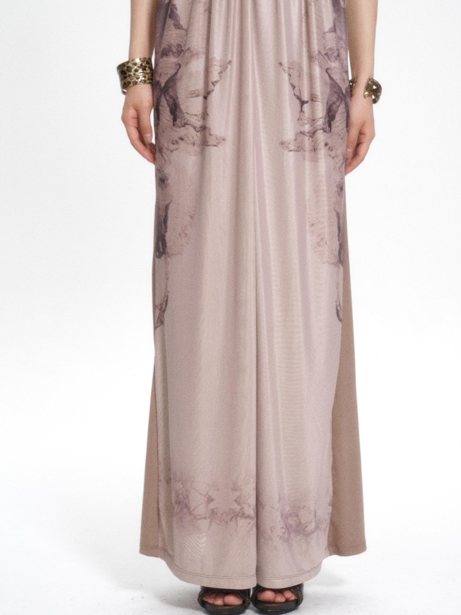 Flowers birds Market Beaded Embroidery Mesh Print Patchwork Women&