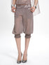 Flowers birds Market Chiffon Detachable Beaded Splice Cropped Women&