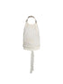 Flowers birds Market Chiffon Patchwork Lace Embroidered Beaded Tie Back Women&