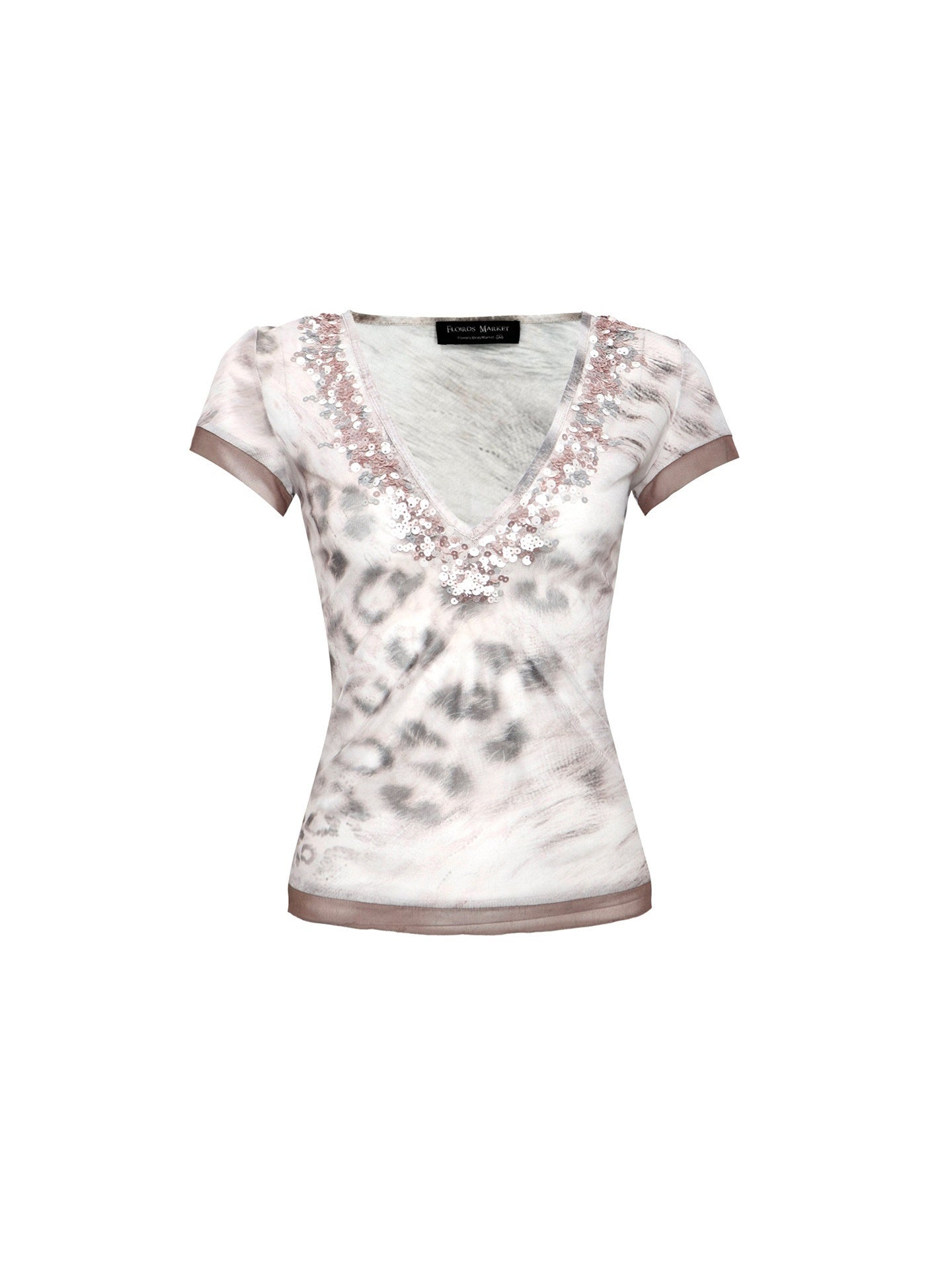 Flowers_birds_Market_Colorblock_Sequin_Leopard_V-neck_Women&