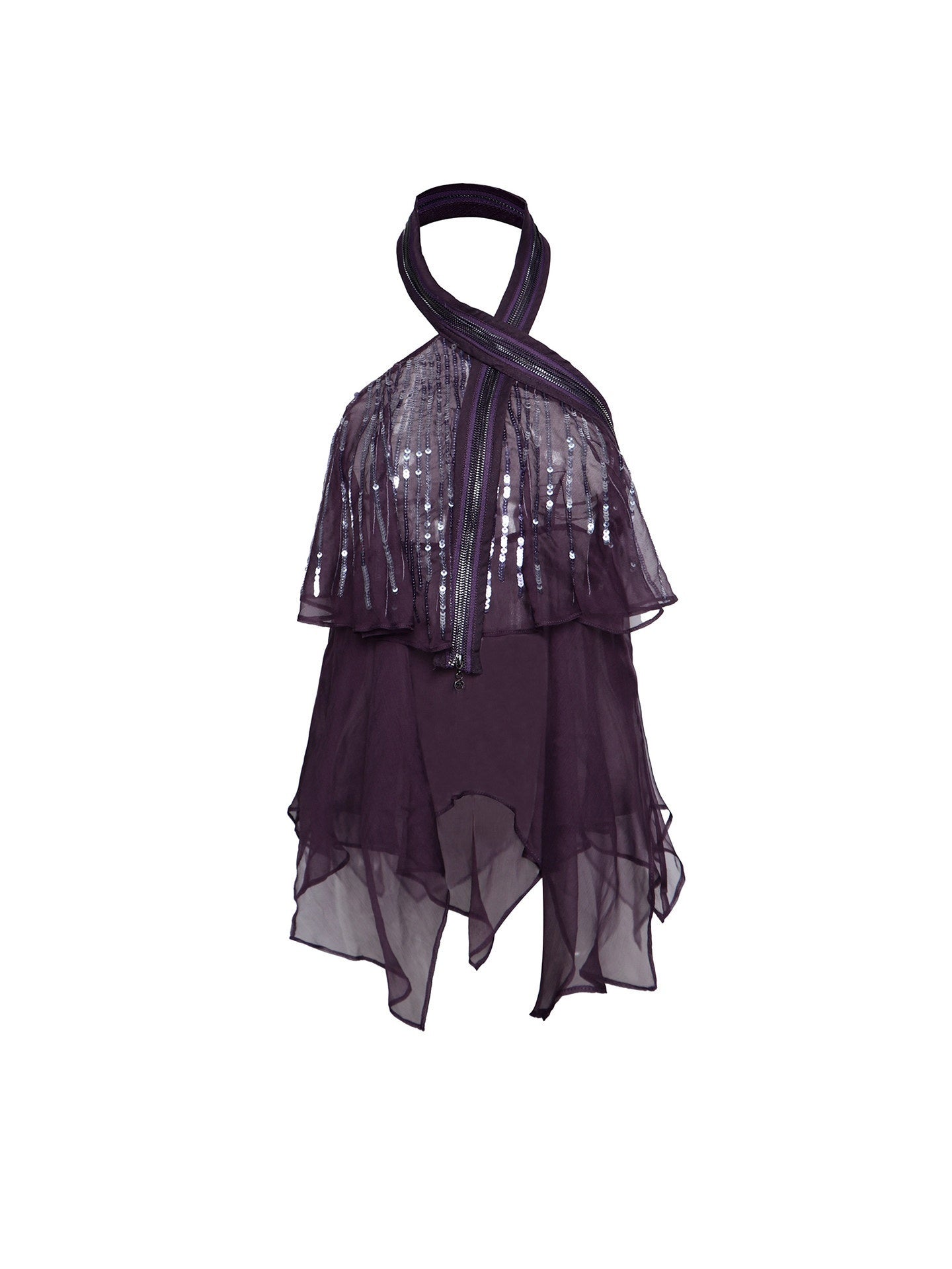 Flowers_birds_Market_Dark_Purple_Sequin_Layered_Zip_Splice_Backless_Women&