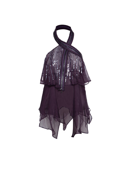 Flowers_birds_Market_Dark_Purple_Sequin_Layered_Zip_Splice_Backless_Women&