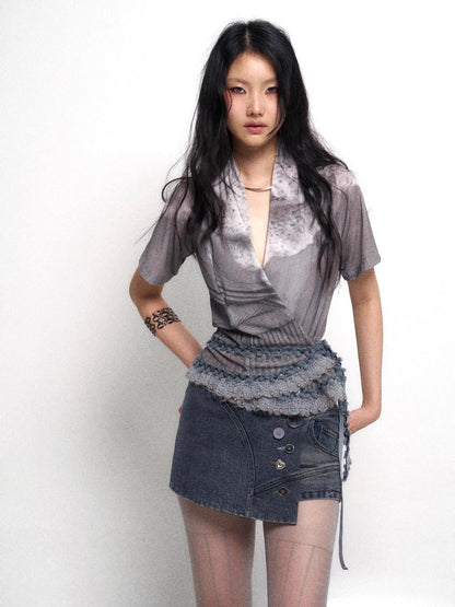 Detachable Faux Fur Collar Knit Cardigan