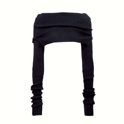 Flowers_birds_Market_Elegant_Two_Tone_Cowl_Neck_Pullover_Long_Sleeve_Women_Burgundy_Black_Blouse_MISSTT