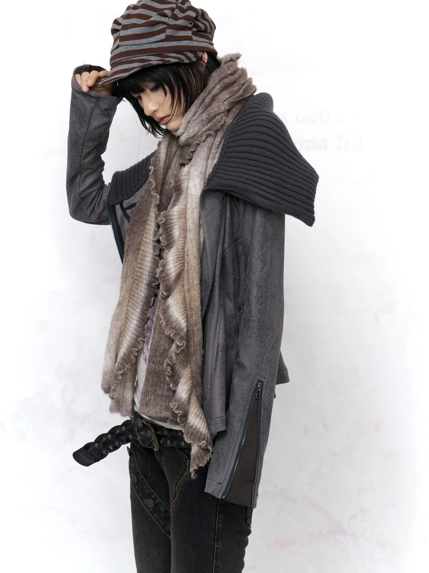 Flowers birds Market Embossed Faux Leather Slim Fit Zip Front Turn Down Collar Vintage Womens Jacket