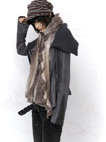 Flowers birds Market Embossed Faux Leather Slim Fit Zip Front Turn Down Collar Vintage Womens Jacket