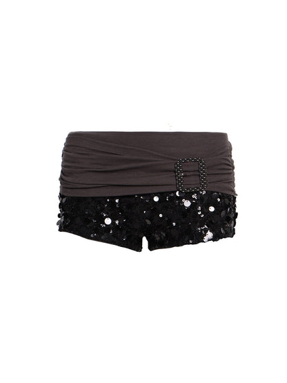 Flowers birds Market Flattering Natural Waist Sexy Straight Leg Women Floral Bird Hot Pants