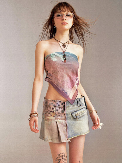 Flowers birds Market Floral Bird Print Multifunctional Bandeau Women&