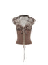 Flowers_birds_Market_Leopard_Print_Patchwork_Knit_V-neck_Lace_Trim_Women&