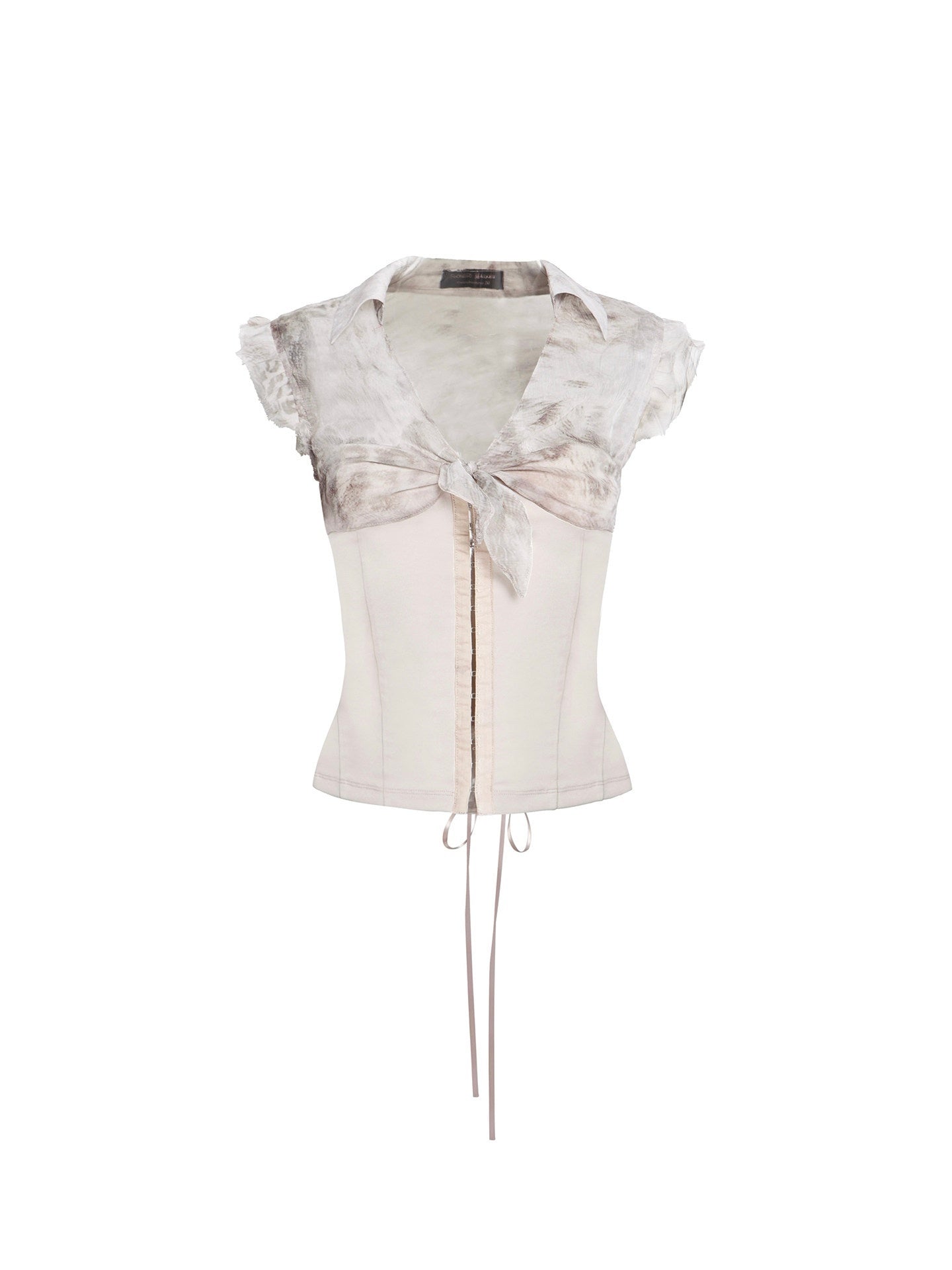 Flowers_birds_Market_Leopard_Print_Patchwork_Knit_V-neck_Lace_Trim_Women&