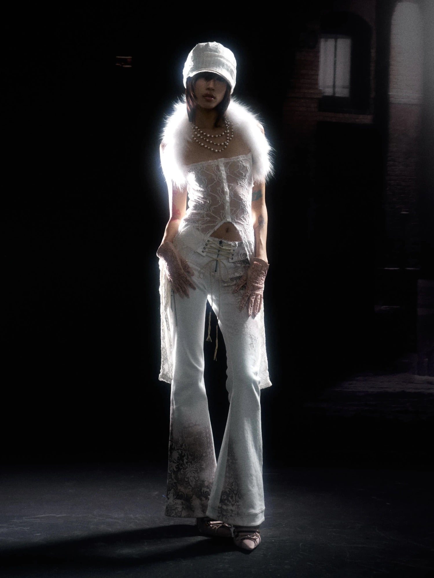 Flowers birds Market Reversible Elegant Slim Fit Turtleneck Long Sleeve Polyester Women Tops Blouse