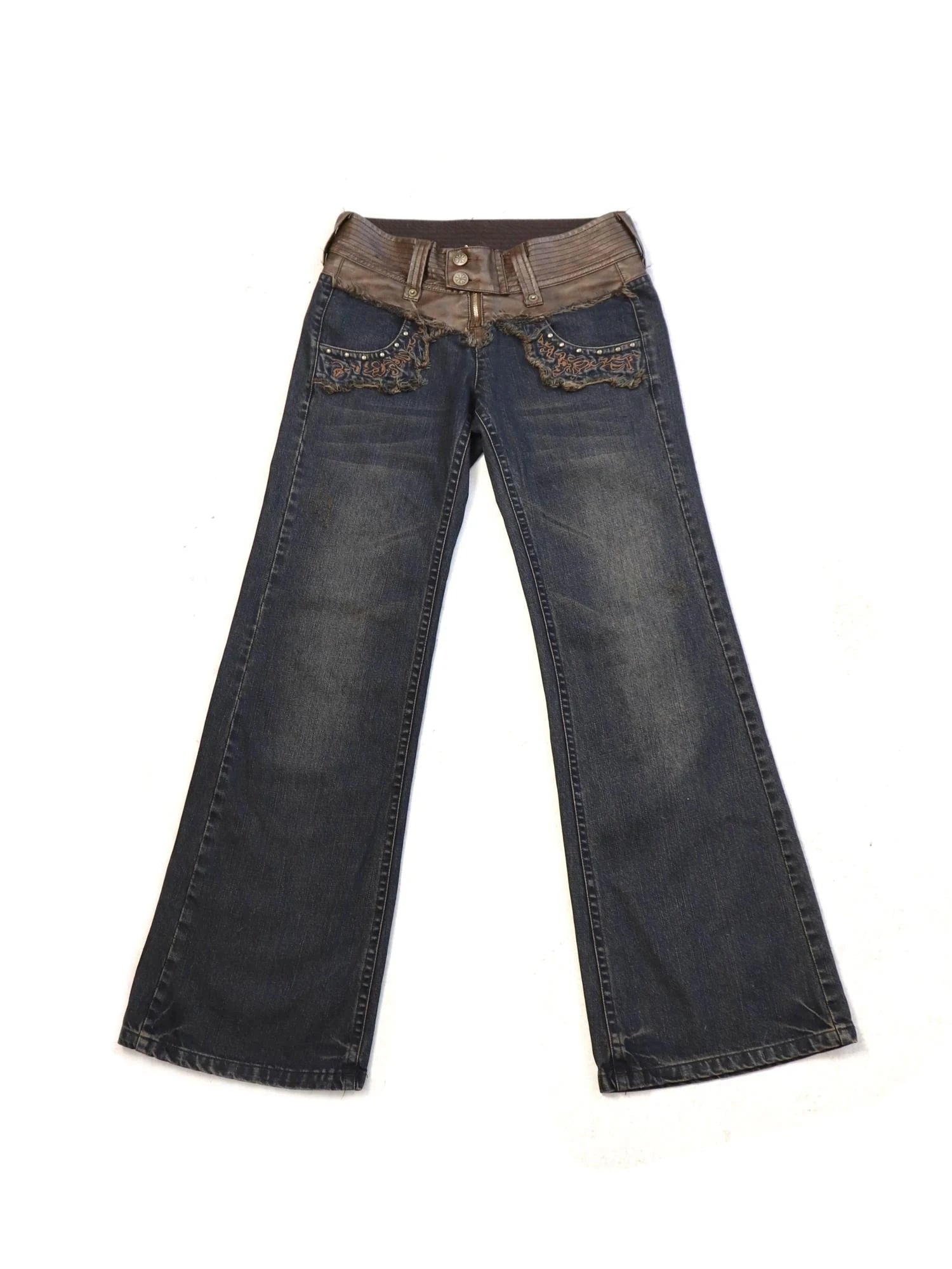 Rooted Silence Washed Patchwork Pants