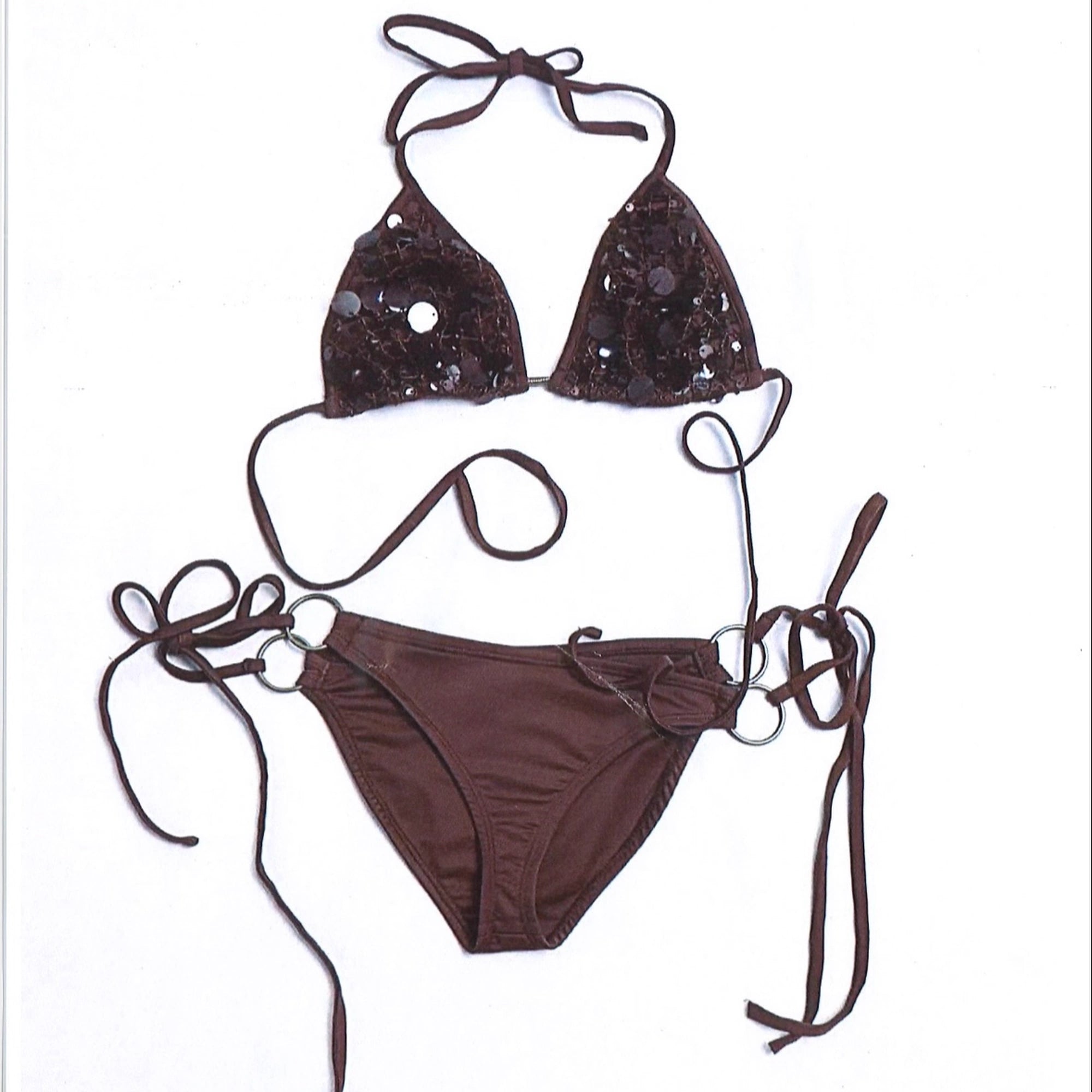 Flowers_birds_Market_Sparkly_Sequin_Tie_Back_Halter_Padded_Slim_Fit_Women_Beach_Swimwear_Bikini_MISSTT