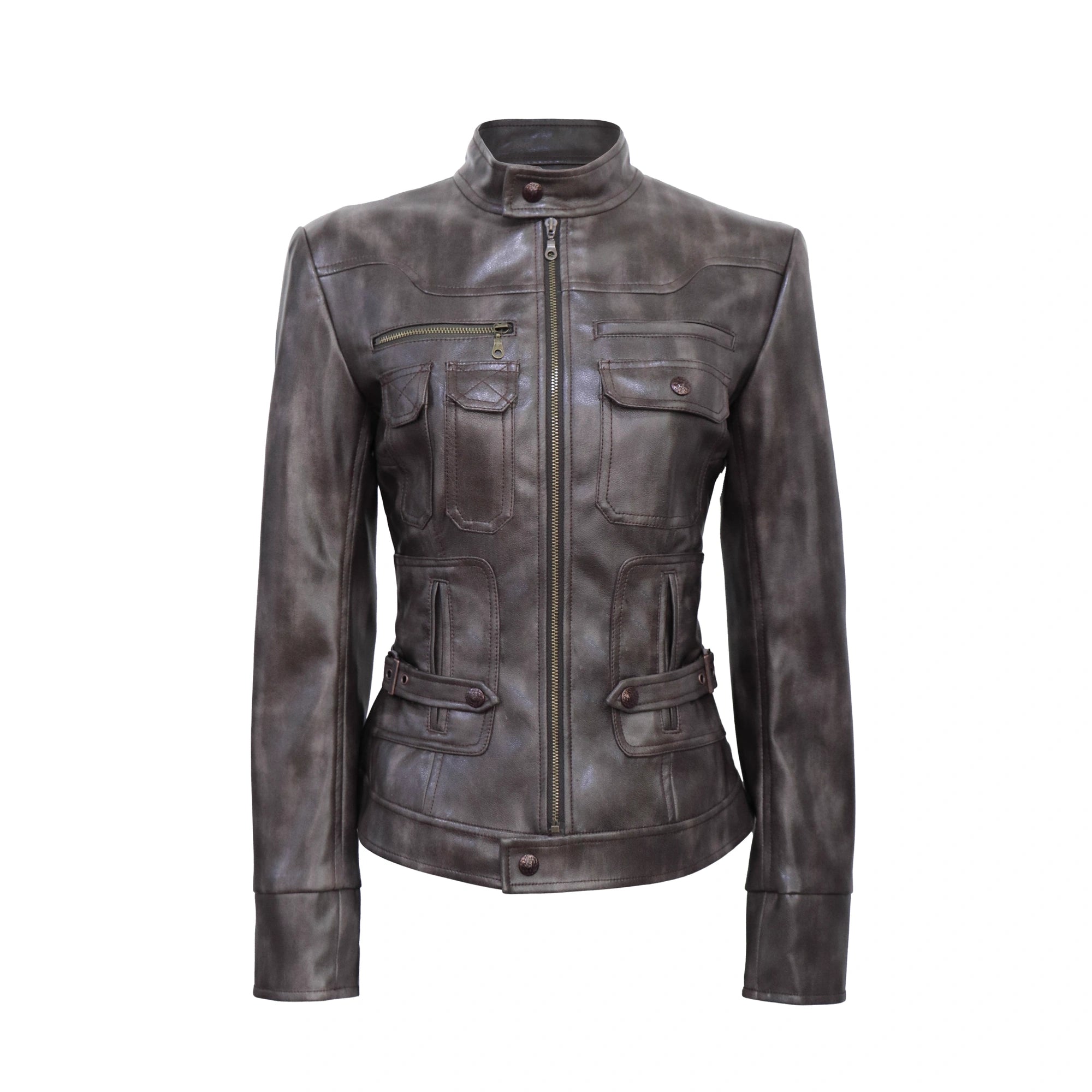 Flowers_birds_Market_Taupe_Streetwear_Slim_Fit_Zip_Up_Stand_Collar_Long_Sleeve_Women_Jacket_MISSTT