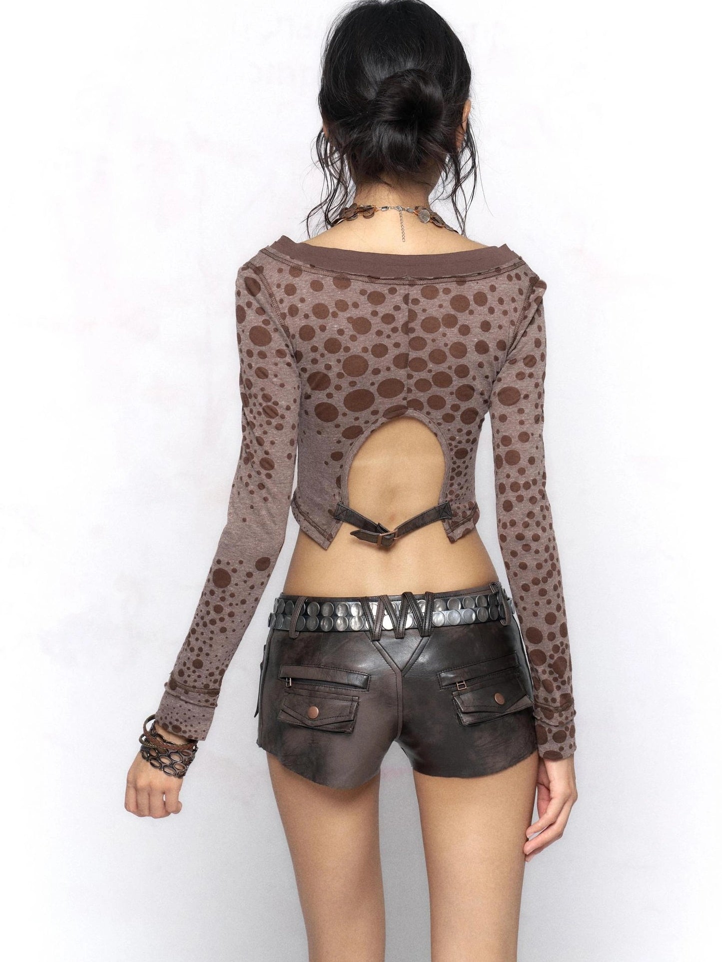 Flowers birds Market Two Tone Distressed Low Rise Bodycon Women Date Night City Walk Mini Skirt