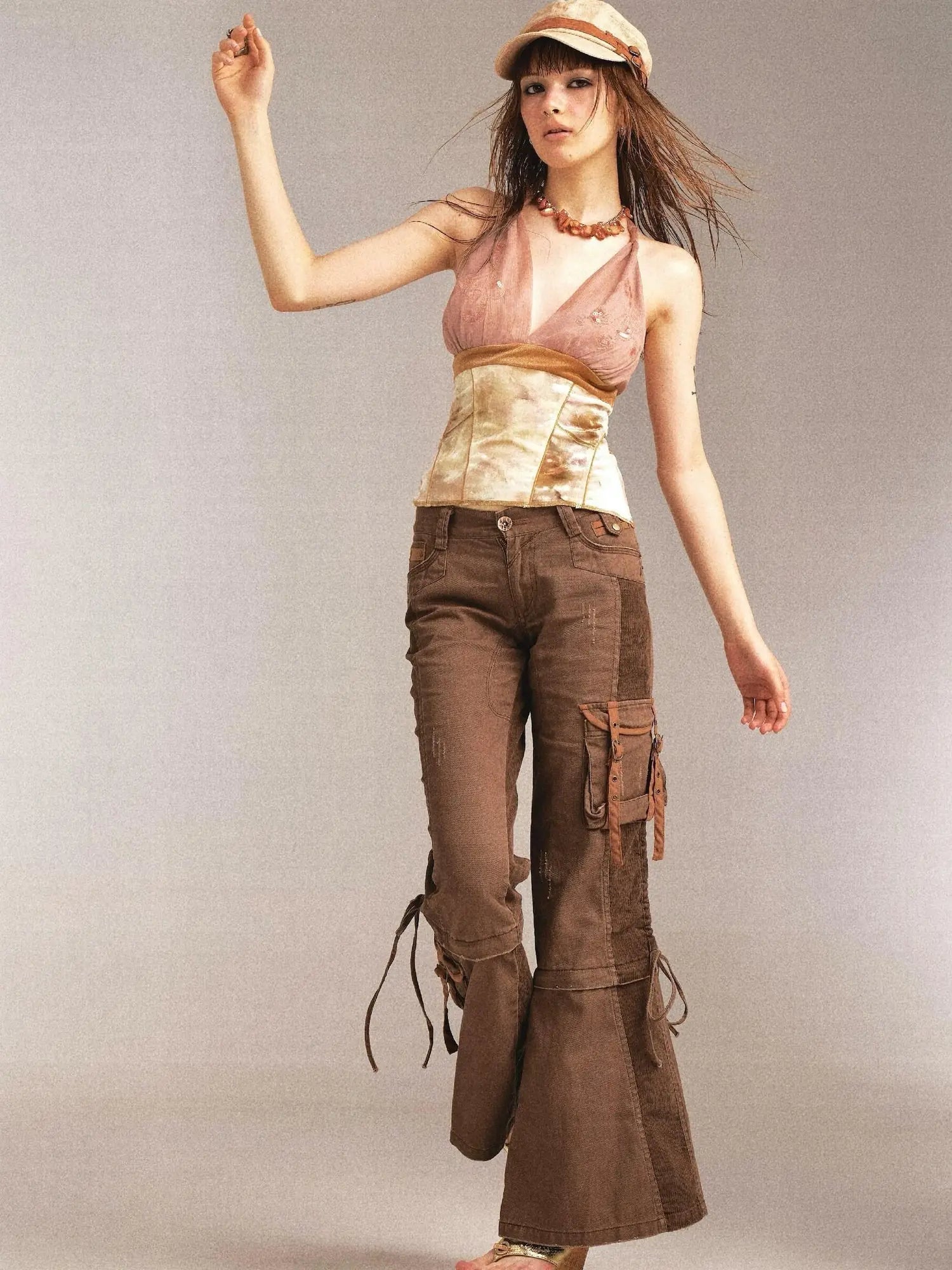 Velvet  Embroidered Beaded Slinky Summer Camisole Top