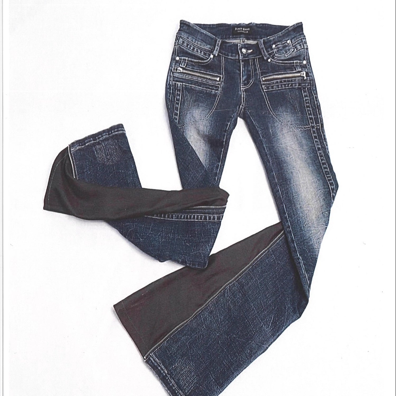 Flowers_birds_Market_Vintage_Washed_Slim_Fit_Women_Dark_Blue_Cotton_Stretch_Denim_Jeans_MISSTT