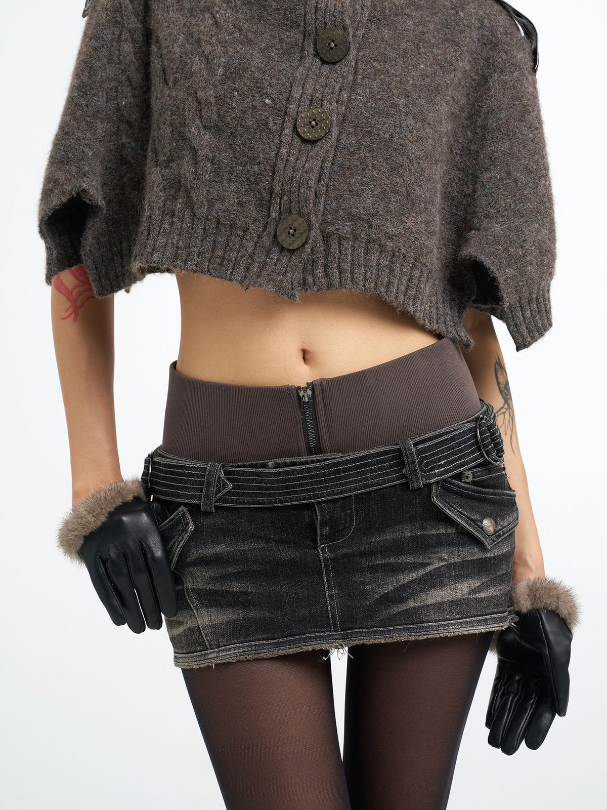 Flowers_birds_Market_Washed_Distressed_Embroidered_Double_Waist_Women&