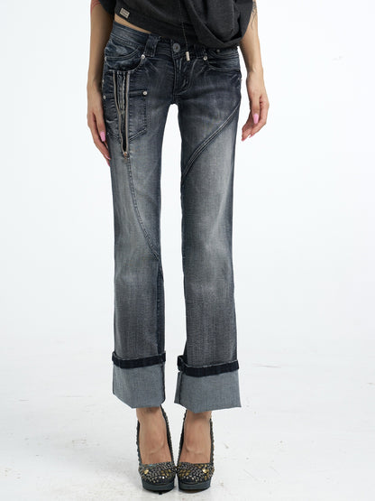 Flowers_birds_Market_Washed_Zip_Split_Slim_Fit_Women&