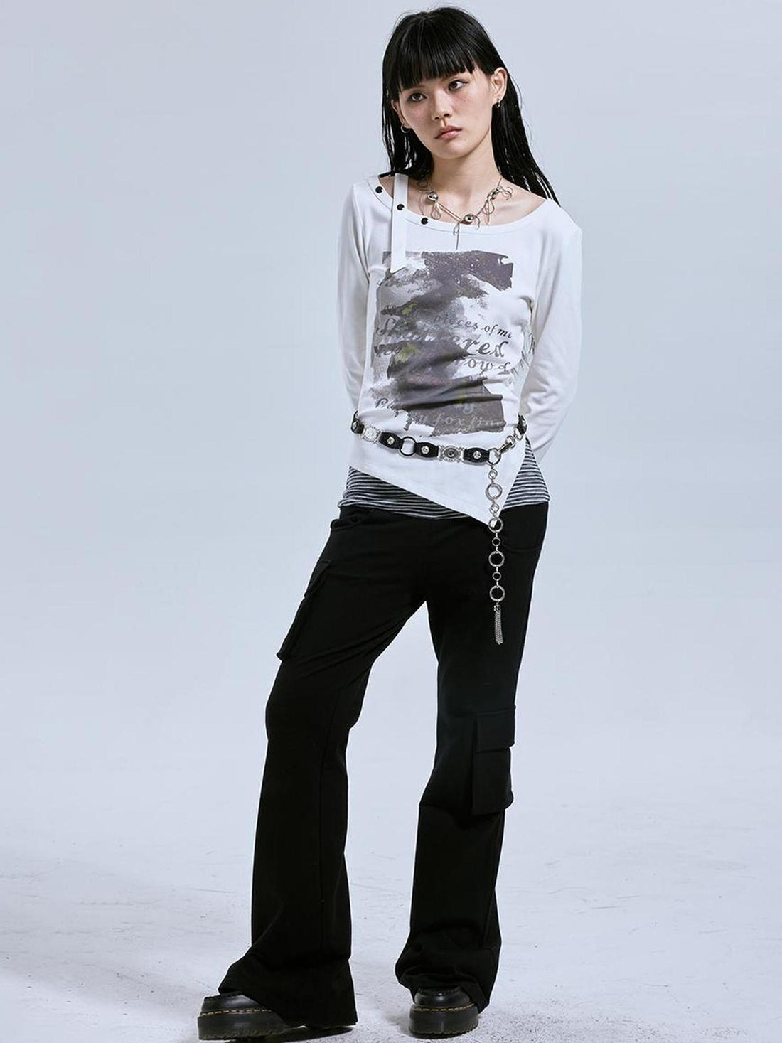 MOMSYCAN FOX LINE Freedom Chaser Asym Tee