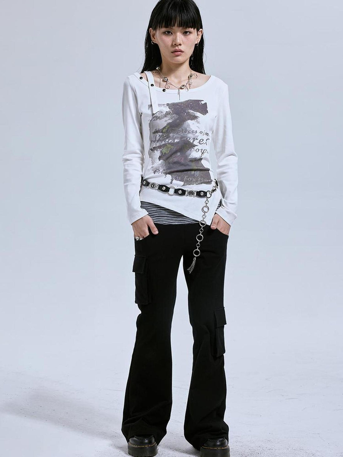 MOMSYCAN FOX LINE Freedom Chaser Asym Tee