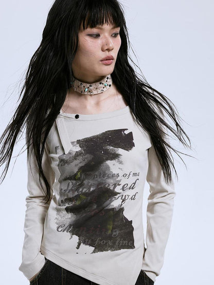 MOMSYCAN FOX LINE Freedom Chaser Asym Tee