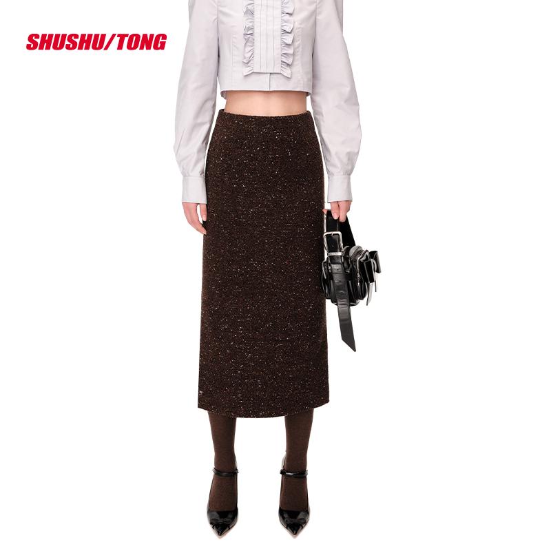 French-Inspired Side-Slit Pencil Skirt for Women